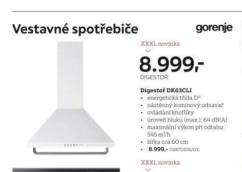 Digestoř DK63CLI