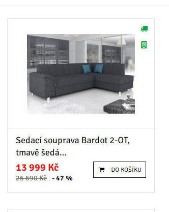 Sedací souprava Bardot 2-OT, tmavě šedá - ASKO akcniletaky.com