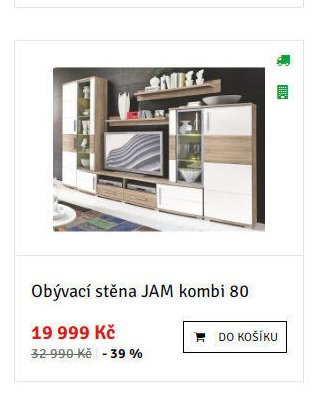 Obývací stěna JAM kombi 80 - ASKO akcniletaky.com
