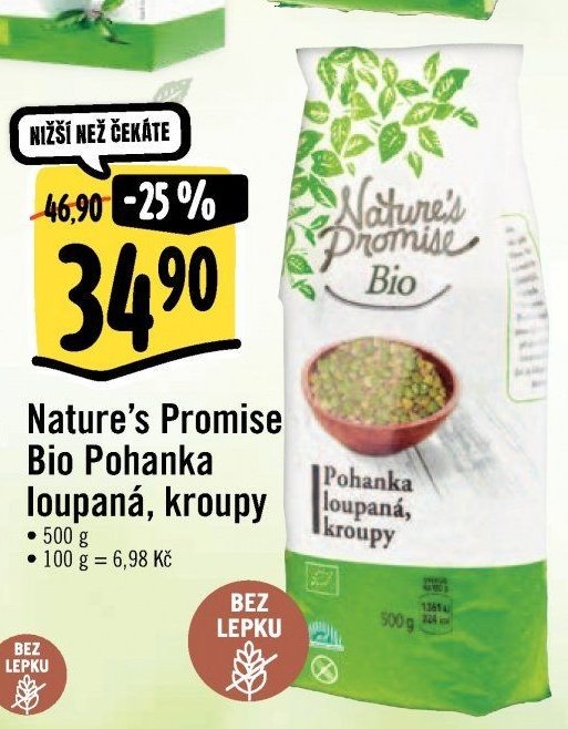 Nature's Promise Bio Pohanka loupaná, kroupy
