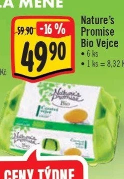 Vejce bio Nature'