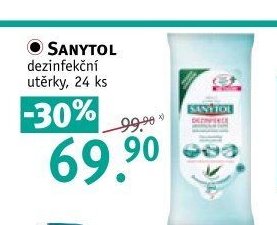 SANYTOL dezinfekční utěrky