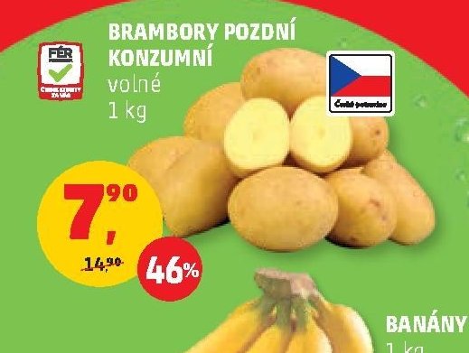 Brambory pozdní konzumní
