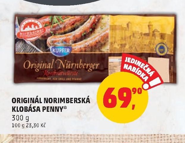 Originál Nürnberská klobása