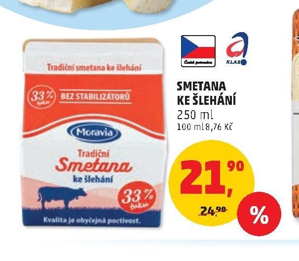 SMETANA KE ŠLEHÁNÍ