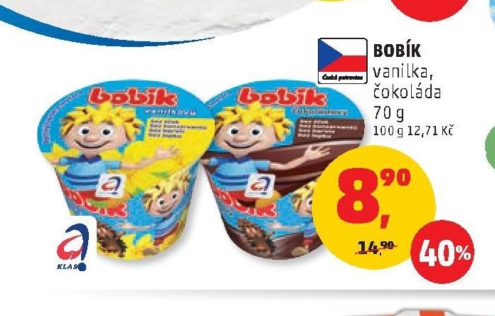 Bobík vanilka, čokoláda