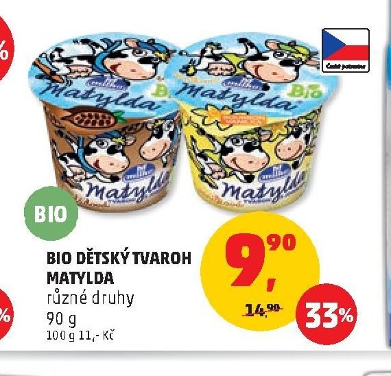 Bio dětský tvaroh Matylda