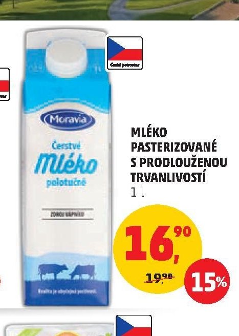 Mléko pasterizované s prodlouženou trvanlivostí