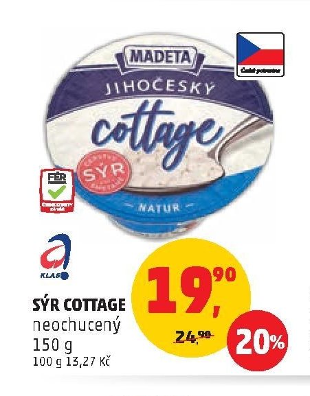 Sýr Cottage neochucený
