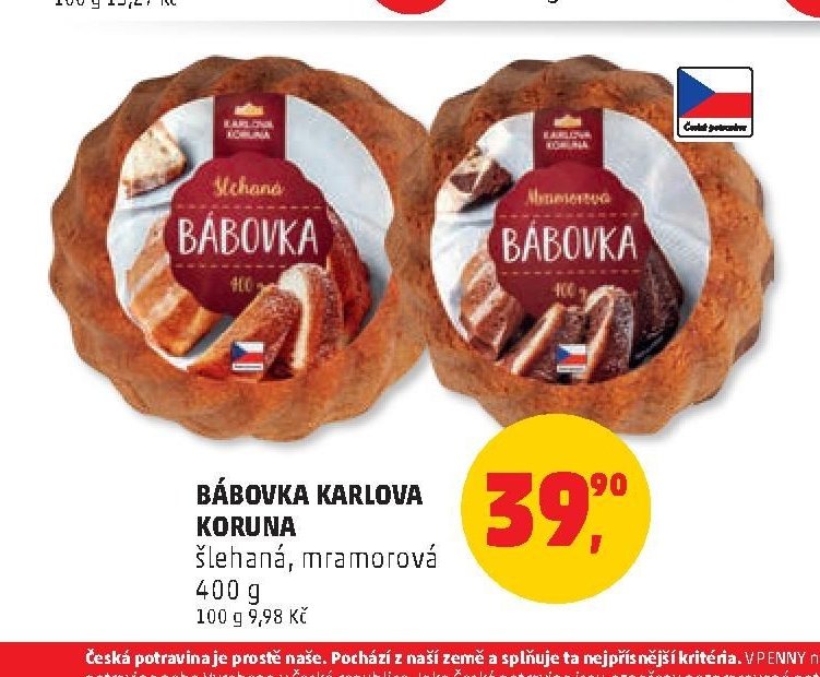 Bábovka Karlova Koruna
