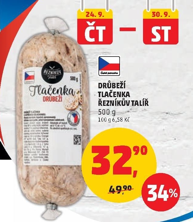 DRŮBEŽÍ TLAČENKA ŘEZNÍKŮV TALÍŘ