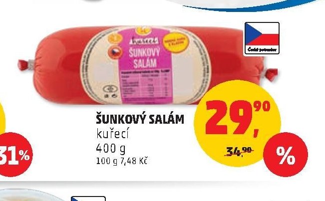 ŠUNKOVÝ SALÁM KUŘECÍ