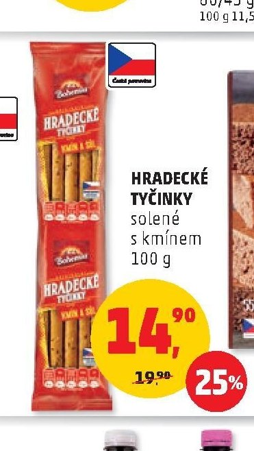 Hradecké tyčinky solené s kmínem