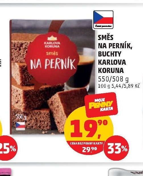 Směs na perník, buchty Karlova Koruna