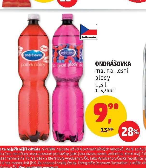 Ondrášovka malina, lesní plody