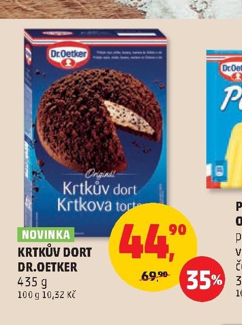 Krtkův dort Dr. Oetker