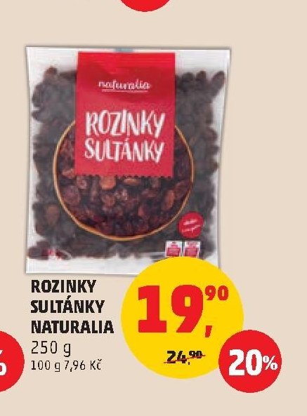 Rozinky Sultánky Naturalia