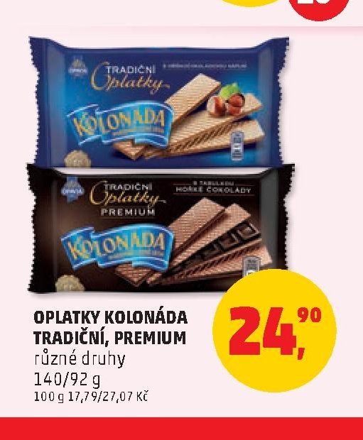 OPLATKY KOLONÁDA TRADIČNÍ, PREMIUM
