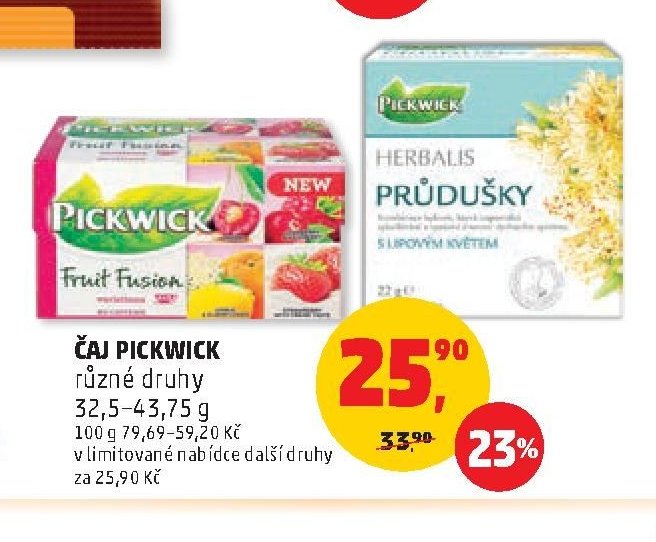 ČAJ PICKWICK různé druhy