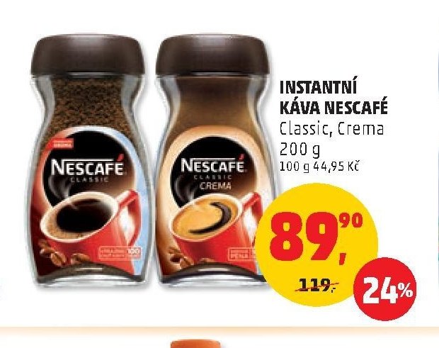 INSTANTNÍ KÁVA NESCAFÉ Classic, Crema