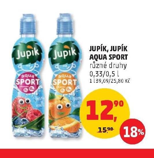 JUPÍK, JUPÍK AQUA SPORT různé druhy