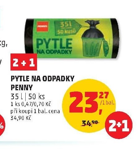 PYTLE NA ODPADKY PENNY