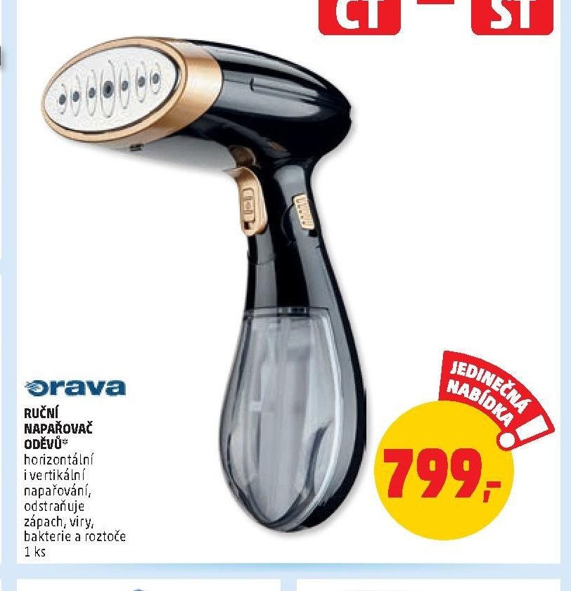 Orava ruční napařovač oděvů