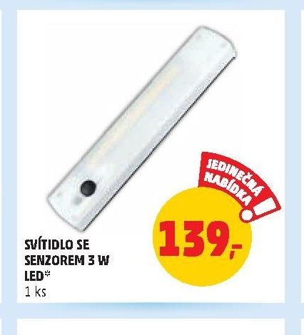 Svítidlo se senzorem 3 W LED