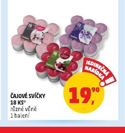 Čajové svíčky 18 ks