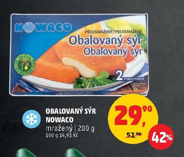 Obalovaný sýr Nowaco