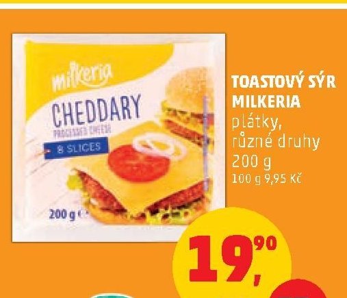 TOASTOVÝ SÝR MILKERIA