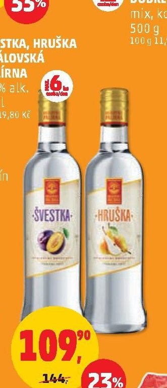 ŠVESTKA, HRUŠKA KRÁLOVSKÁ PALÍRNA