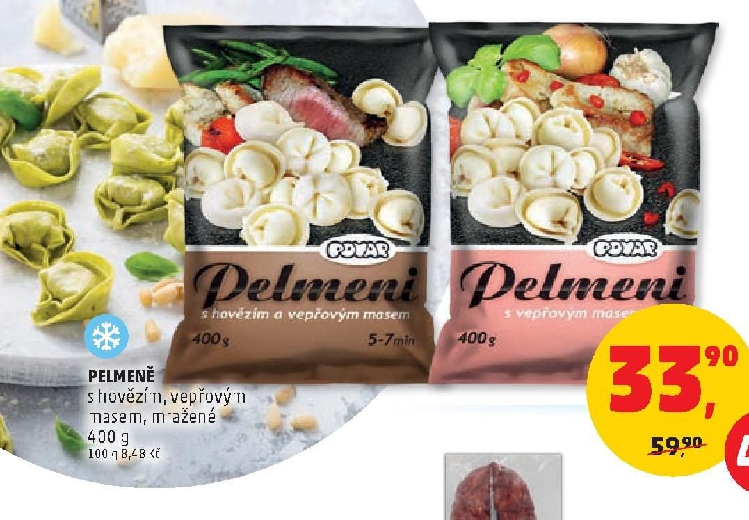 Pelmeně s hovězím a vepřovým masem
