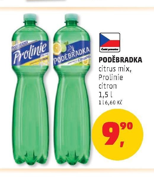 Poděbradka citrus mix, Prolinie citron
