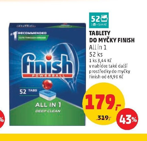 Tablety do myčky Finish All in 1