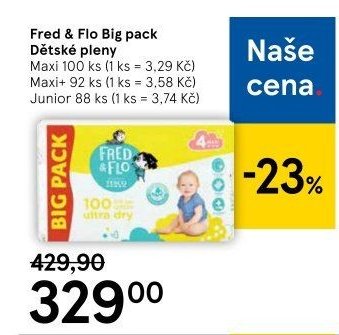 Fred & Flo Big pack Dětské pleny
