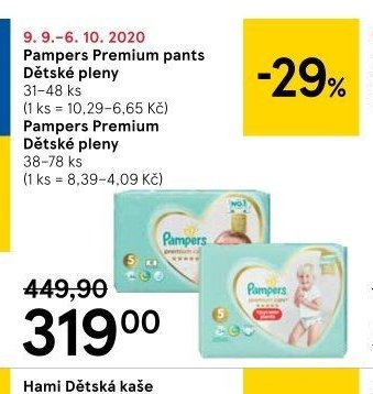 Pampers Premium pants Dětské pleny