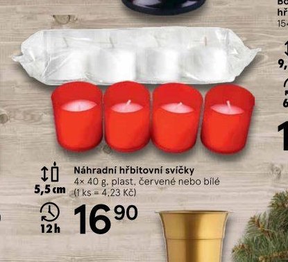 Náhradní hřbitovní svíčky