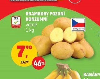 Brambory pozdní konzumní