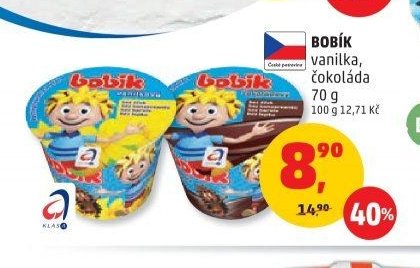 Bobík vanilka, čokoláda
