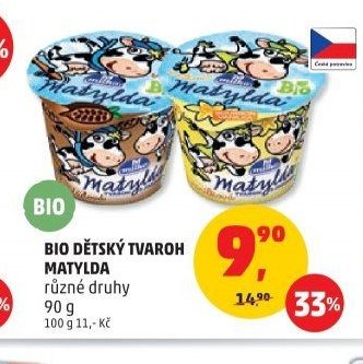 Bio dětský tvaroh Matylda