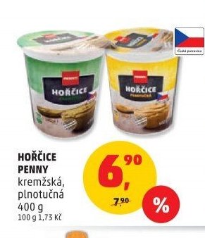 HOŘČICE PENNY kremžská, plnotučná