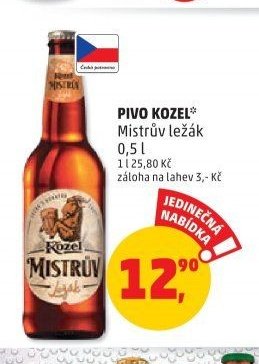 Pivo Kozel Mistrův ležák