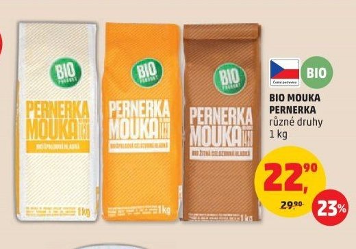Bio mouka Pernerka různé druhy