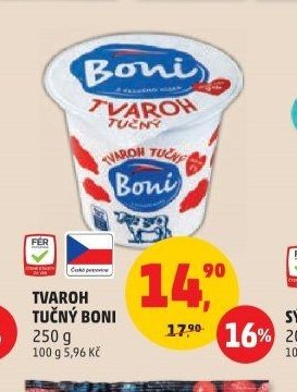 Tvaroh tučný Boni
