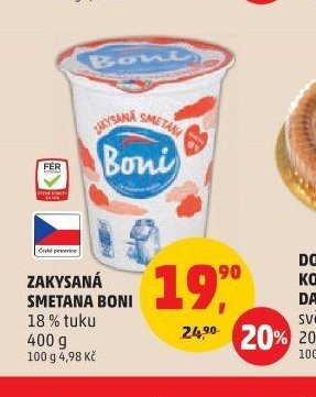 Zakysaná smetana Boni