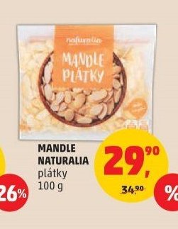Mandle Naturalia plátky