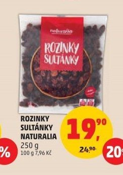 Rozinky Sultánky Naturalia