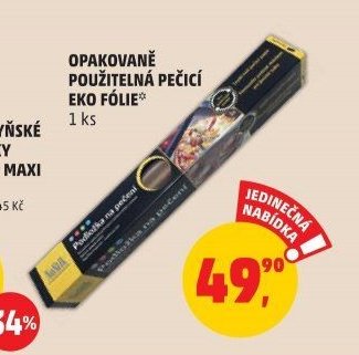 Opakovaně použitelná pečící eko fólie