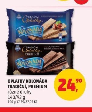 OPLATKY KOLONÁDA TRADIČNÍ, PREMIUM